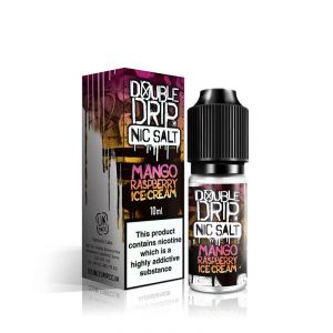 mango raspberry ice cream double drip nic salt eliquid 10ml